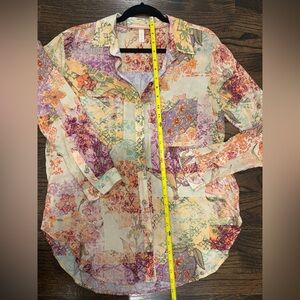 Pilcro Floral Button Down Shirt (Super Soft!)